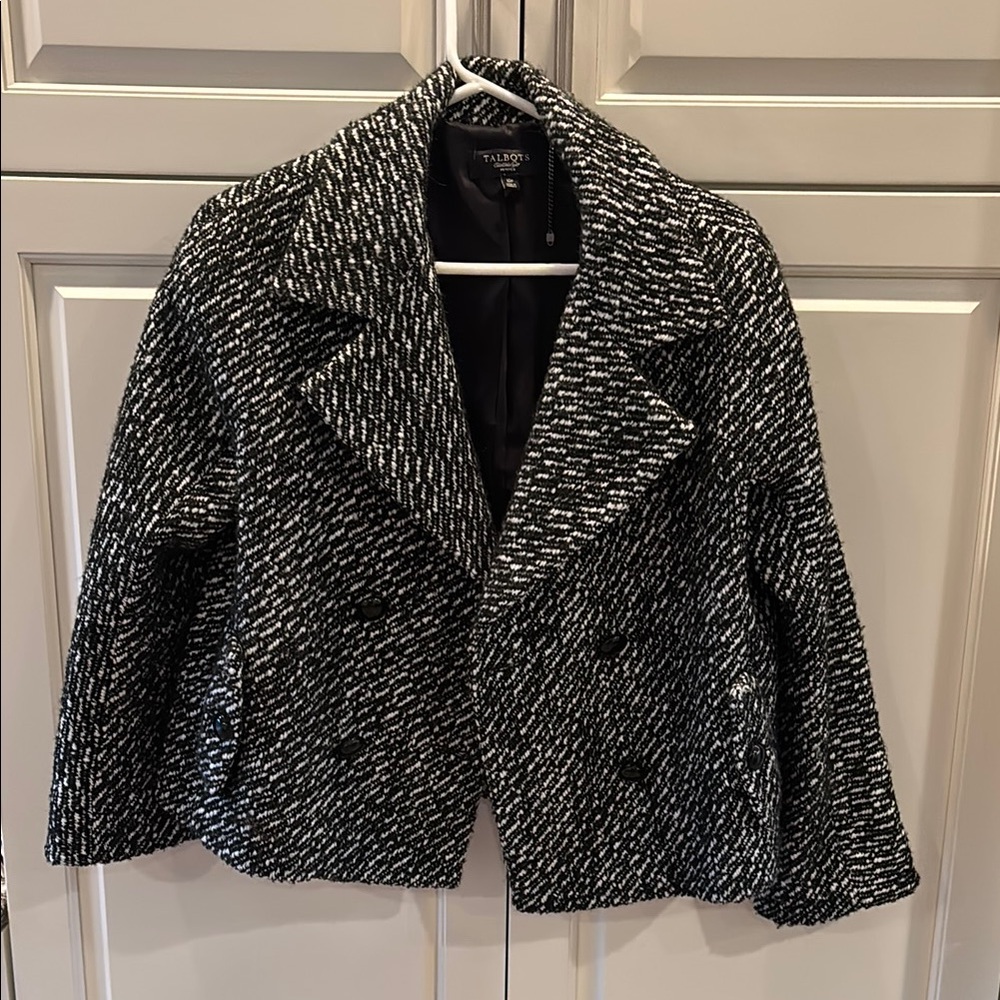 Black and White Tweed Jacket